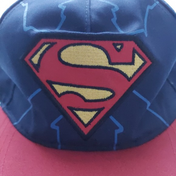 Superman Snapback Adjustable Cap Red and Blue - Picture 7 of 7
